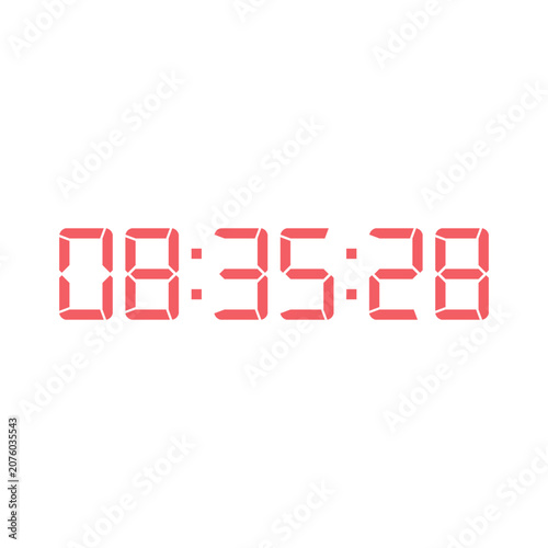 Digital clock icon vector design illustration.