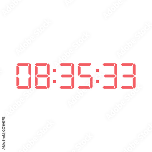 Digital clock icon vector design illustration.