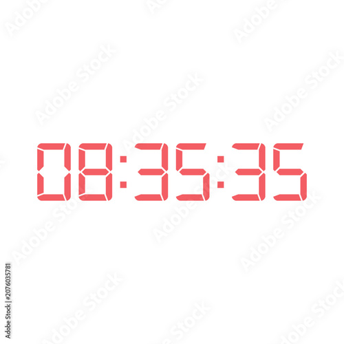 Digital clock icon vector design illustration.