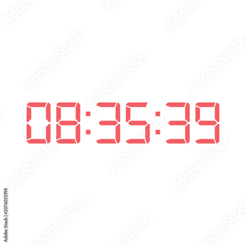 Digital clock icon vector design illustration.