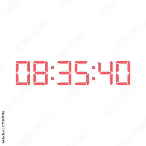Digital clock icon vector design illustration.