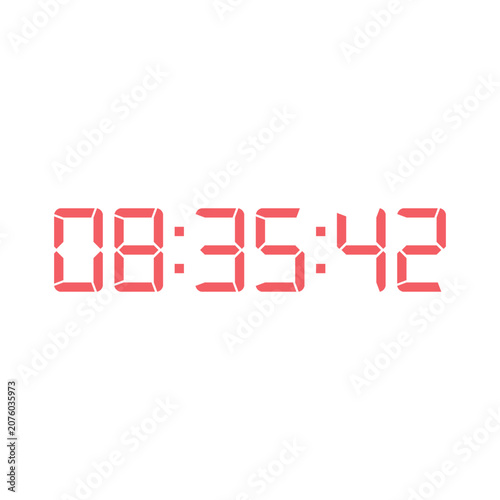 Digital clock icon vector design illustration.