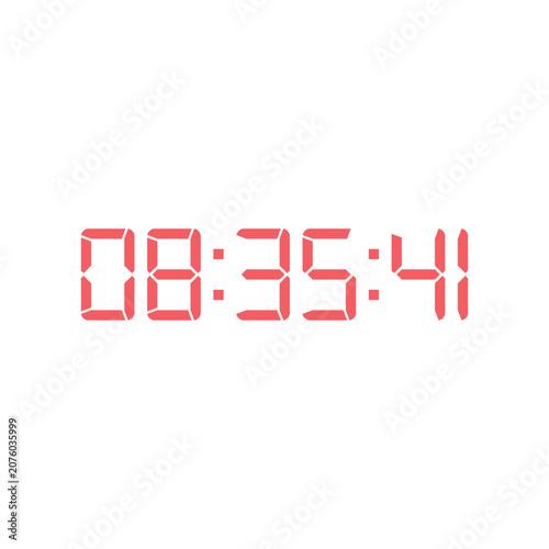 Digital clock icon vector design illustration.