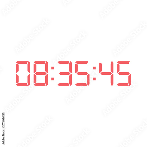 Digital clock icon vector design illustration.