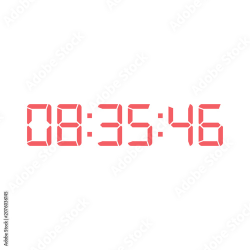 Digital clock icon vector design illustration.