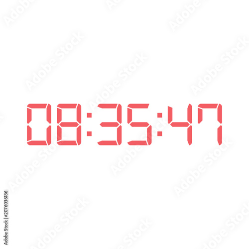 Digital clock icon vector design illustration.