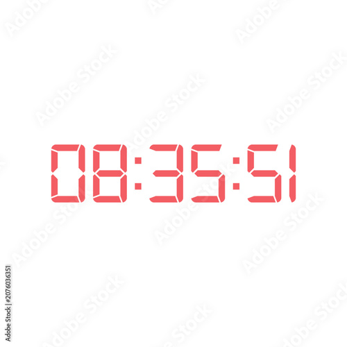 Digital clock icon vector design illustration.