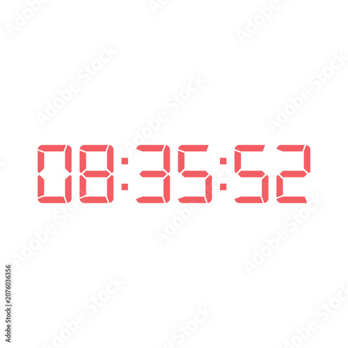 Digital clock icon vector design illustration.