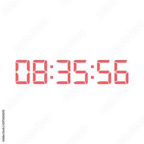 Digital clock icon vector design illustration.