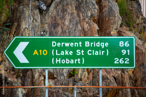 Lyell Highway Sign (A10) - Tasmania