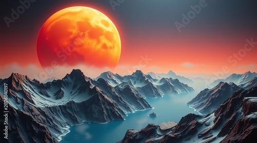 sunrise in the mountains