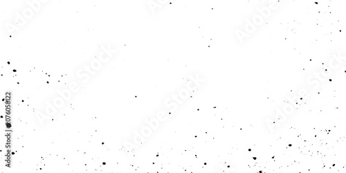 Tableau sur toile Black grunge texture with scattered particles on white background vector graphic