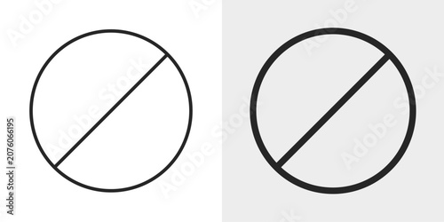 Cuadro en lienzo Disabled State Icon represents inactive or unavailable elements.