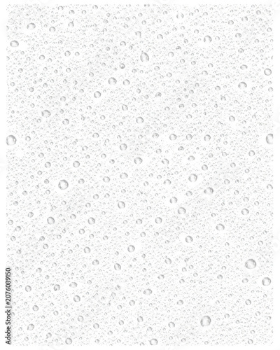 Foto Water droplet texture isolated on transparent background
