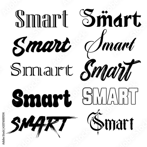 Premium Smart Text Typography Collection - Versatile Calligraphy, Script & Modern Font Designs for T-Shirt and Branding