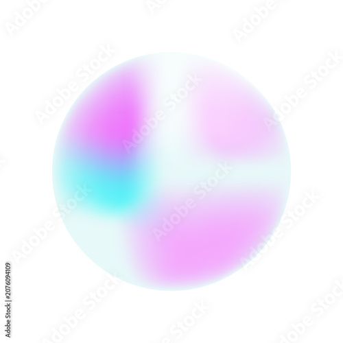 Bild auf Leinwand pink and orange gradient bokeh lights flash background colorful glass sphere