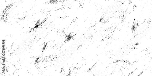 Tableau sur toile Grunge texture background with black scratches and scuffs on white vector illust