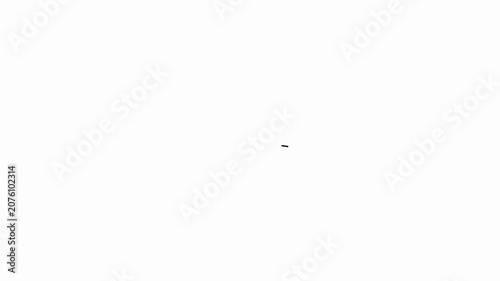 Telephone answering service concept with message bubble outline graphic animation on isolated background