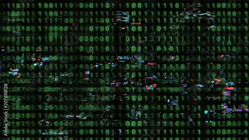 Digital Glitch RGB Distortion Static Overlay