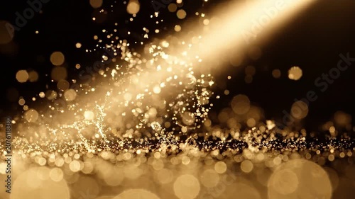 Slow Floating Organic Dust Particles Overlay