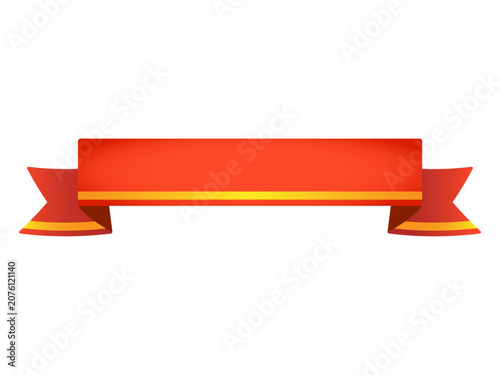 Luxury Gold Ribbon Label Banner