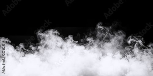 smoke on black background