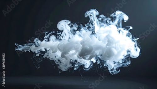 Ink Cloud Exploding in Water.