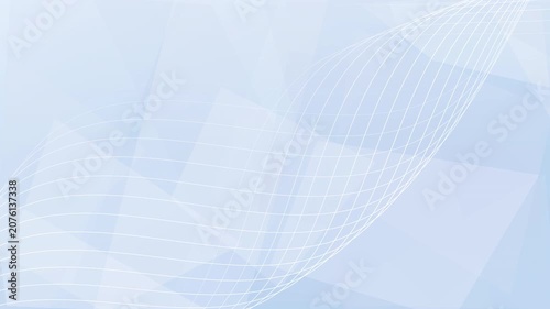 Abstract Blue White Technology Background With Waving Grid Shapes For Presentation Digital Space