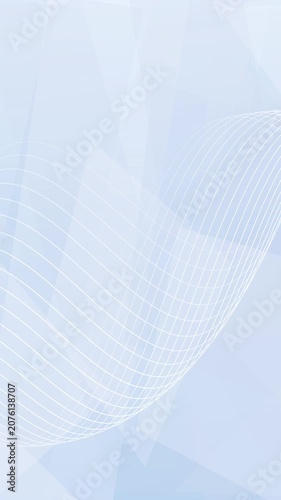 Abstract Blue White Technology Background With Waving Grid Shapes For Presentation Digital Space