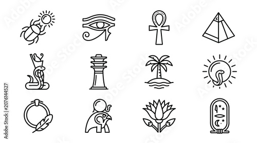 Photos Egyptian ancient symbols and icons 3.