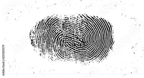 Photos Grunge Fingerprint Texture Background, Vector Ink Splatters with Distressed Brush Stroke Overlay and Damaged Forensic Mark Effect