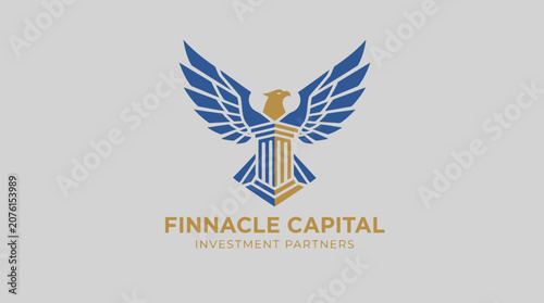 eagle law justice logo template design vector