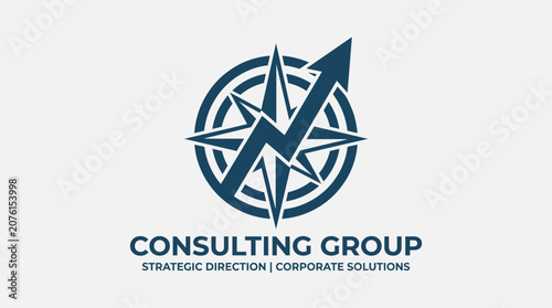 combination compass and grow up logo design inspiration