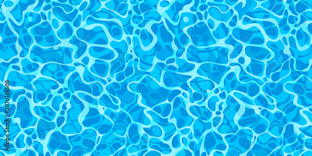 Fototapeta premium Turquoise water texture with ripple effect vector illustration