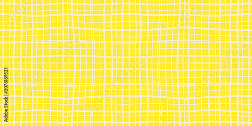 Photos Yellow grid geometric pattern with undulating lines seamless texture