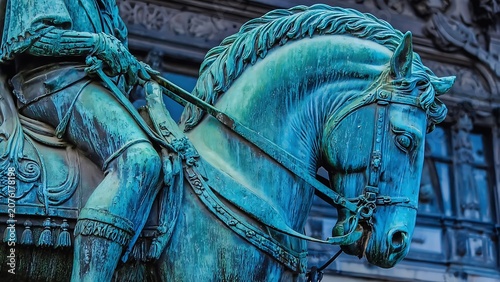 Equestrian statue detail
