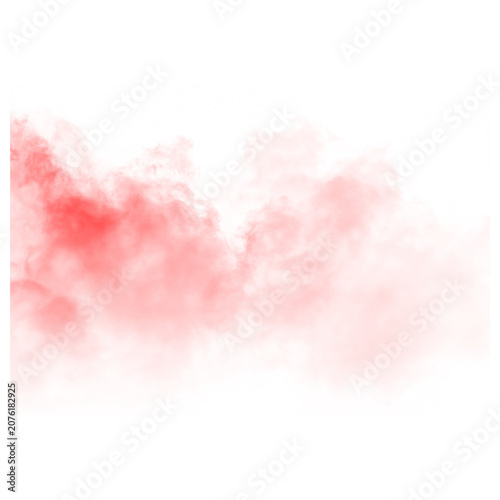 Fényképezés Soft pink smoke or fog isolated on transparent background for design and decorat