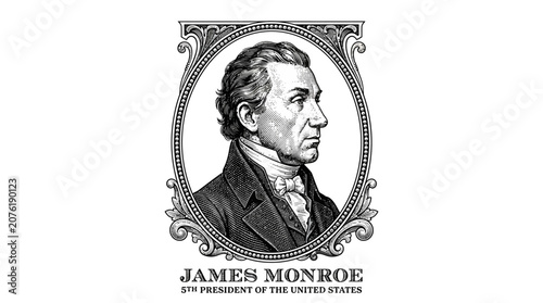 Fotografía James Monroe Fifth US President Portrait.