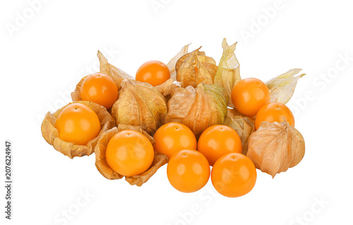 Foto Cape gooseberry (physalis) isolated on transparent background
