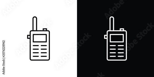 Tableau sur toile Walkie talkie icon vector mark for web