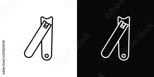 Fotografía Nail clippers icon vector mark for web