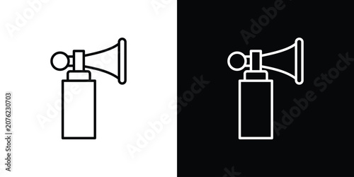 Εκτύπωση καμβά Air horn icon vector mark for web
