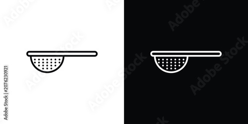 Tableau sur toile sieve icon vector mark for web