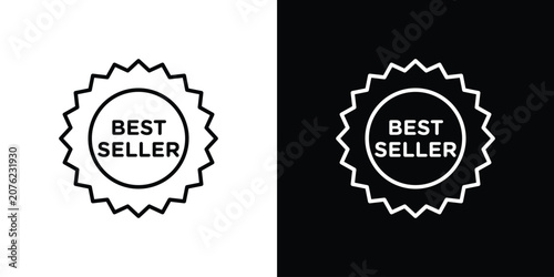Cuadro en lienzo Best seller icon vector mark for web