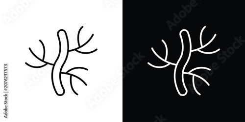 Bild auf Leinwand Human artery icon vector mark for web