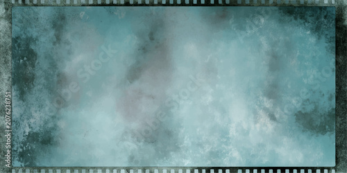Konstfotografi Grunge film strip background with vintage 35mm negative frames, cinematic photo