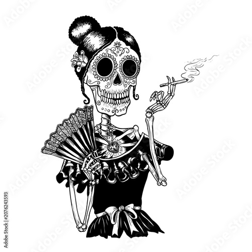 La Catrina, a character from the Day of the Dead celebration in Mexico.
