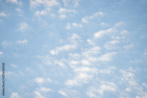 Blue sky with cirrus clouds