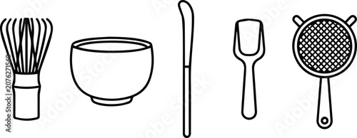 Set of 3 Wedding and Celebration Outline Icons Vector