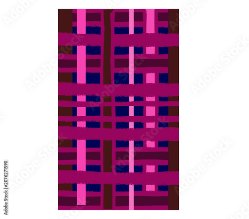 Canvastavla tartan plaid emo style